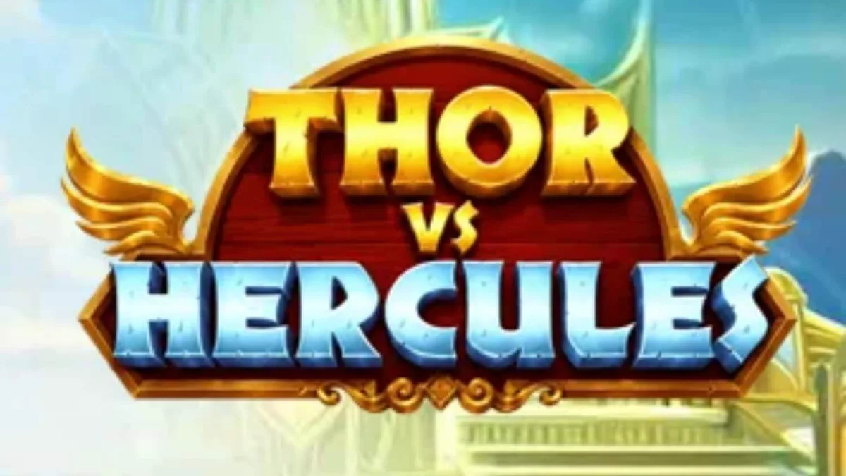 Cena de batalha épica entre Thor e Hércules no slot Thor vs Hercules