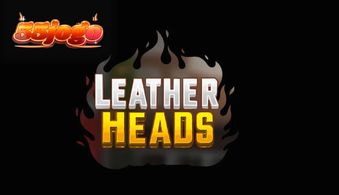 Cena de ação do slot Leatherheads com bombeiros e chamas neon